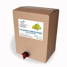 Концентрований сік білого винограду, bag-in-box (10л/13кг)